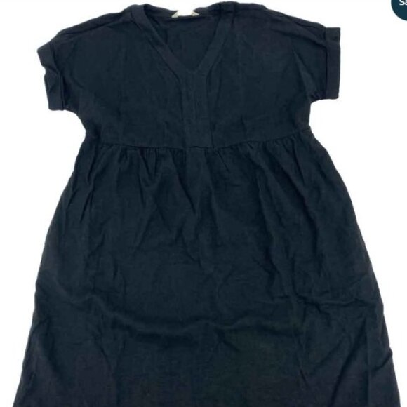 Briggs New York Black Linen Blend Dress - Women's Size S/P - Classic & Comfortab - Picture 1 of 4